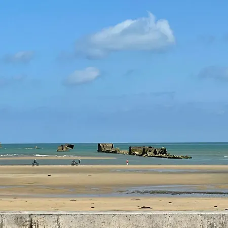 Plage Du Debarquement. Maison Bord De Mer Saint-Côme-de-Fresné Buitenkant foto